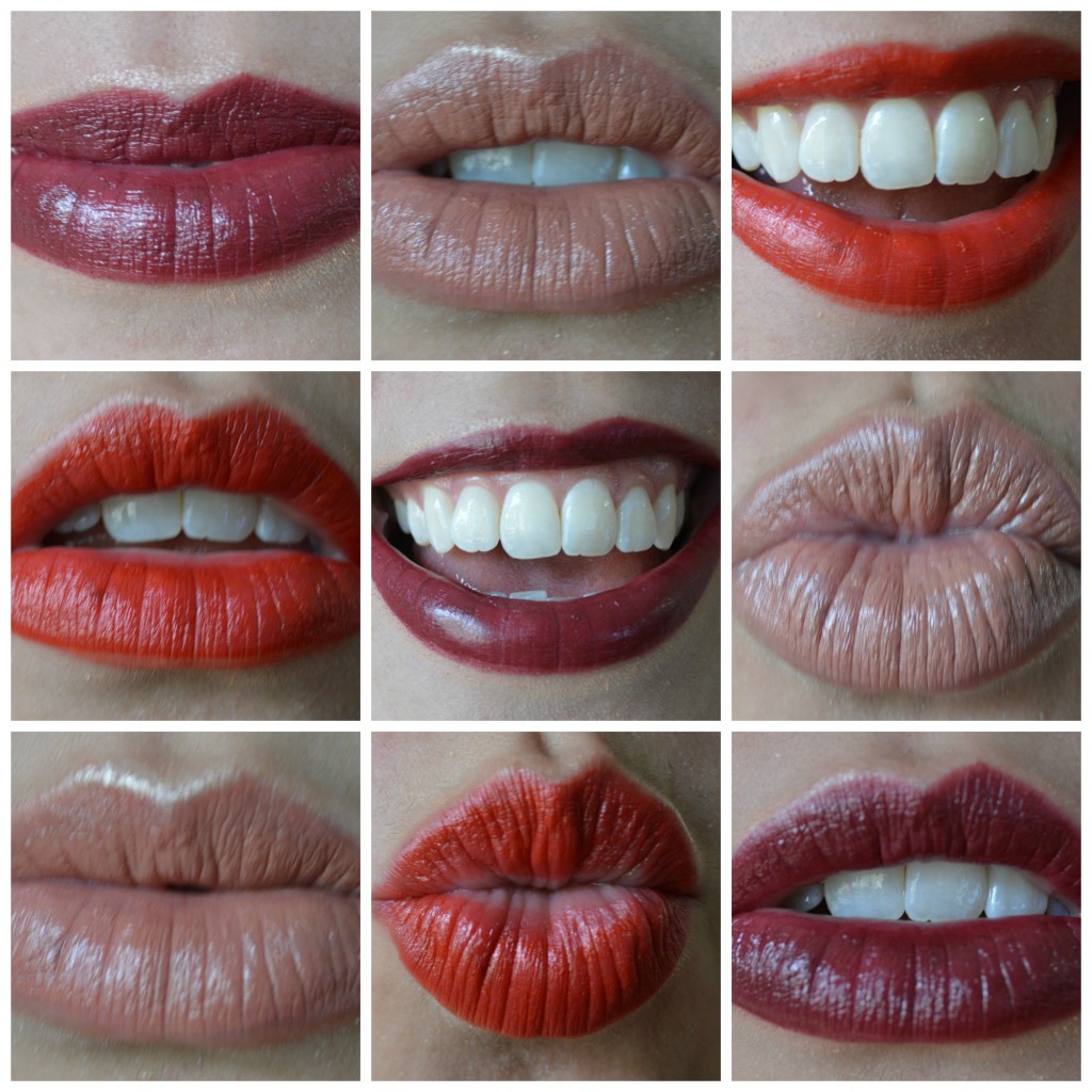 fall lips collage