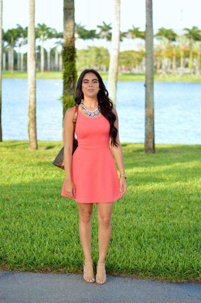 Little Coral Dress - Let's Fall in Love Blog