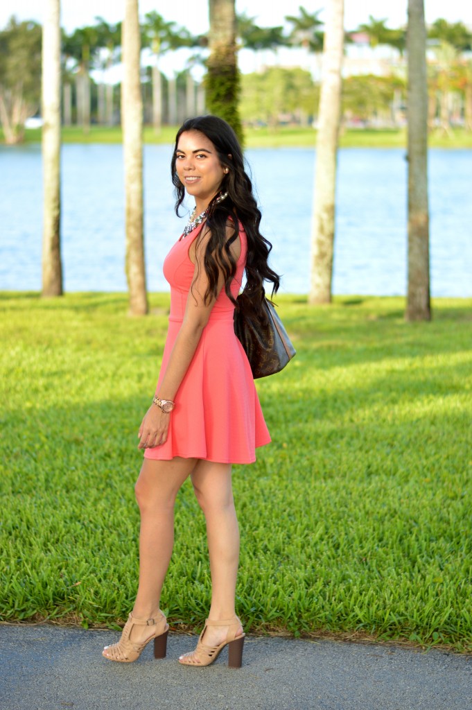 Little Coral Dress - Let's Fall in Love Blog