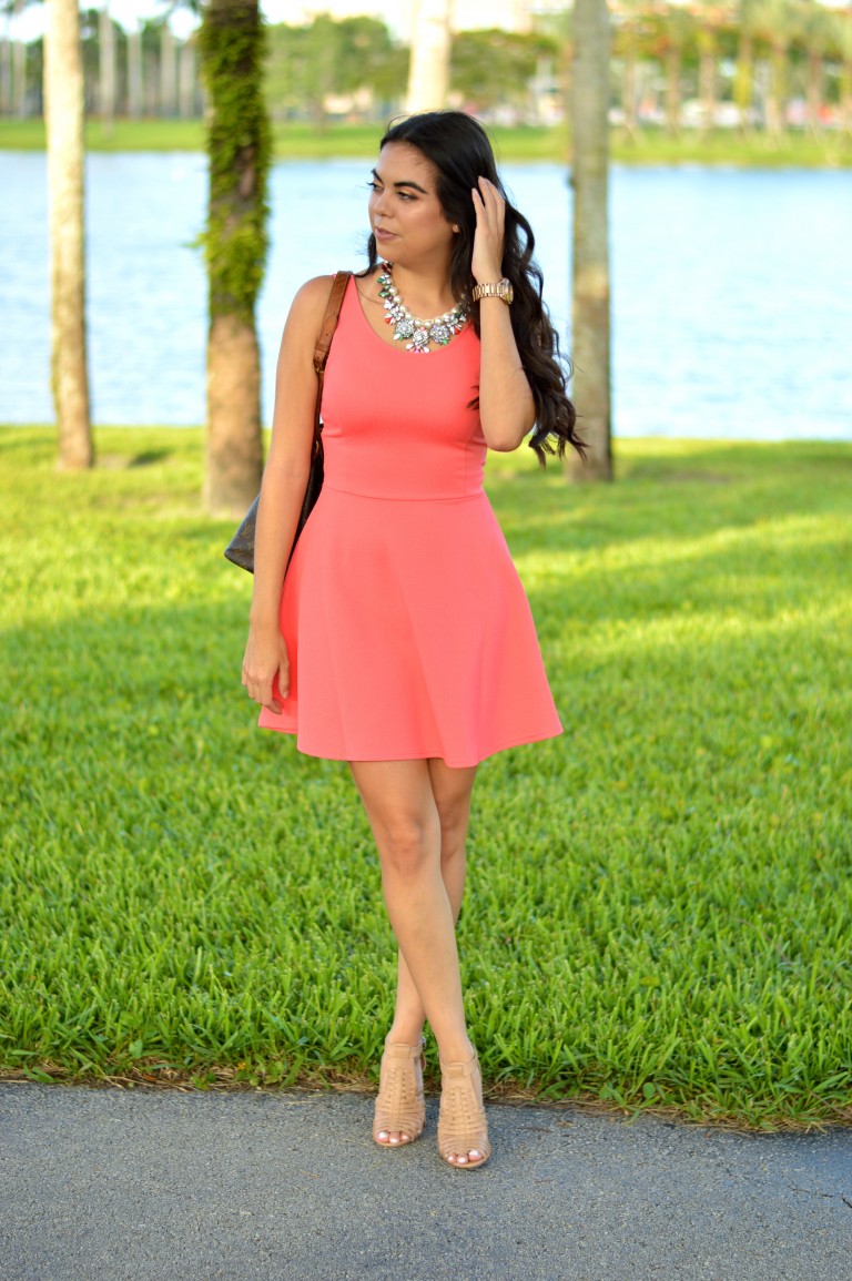 Little Coral Dress - Let's Fall in Love